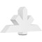 Ekena Millwork Kennewick Architectural Grade PVC Gable Bracket, 48"W x 22"H x 6"D x 6"F, 11/12 Pitch GBP048X22X0606KEN00 - alternate 1